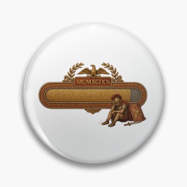 Item preview, Funny Roman Empire Loading Bar Mosaic Art designed and sold by ByKayaPrints.