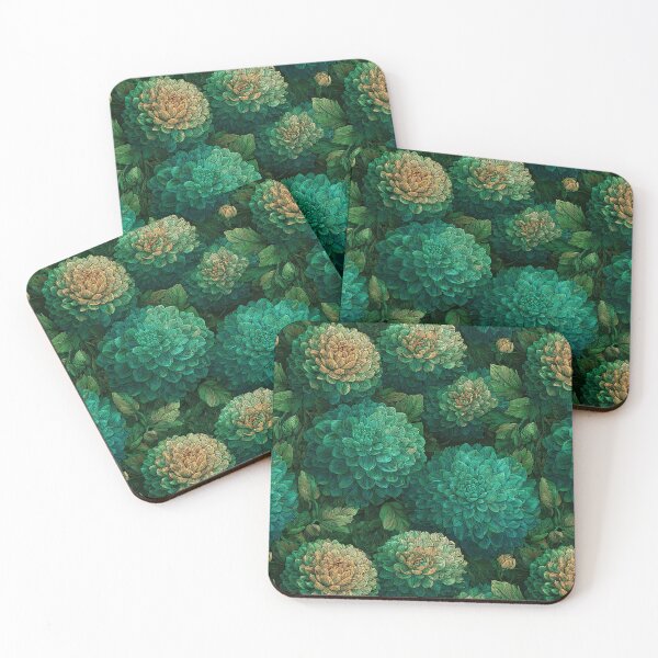 Item preview, Elegant Dahlias Flower  - Birthday Flower Pattern  - Valentine Gifts For Men designed and sold by RoyalStarsPatts.