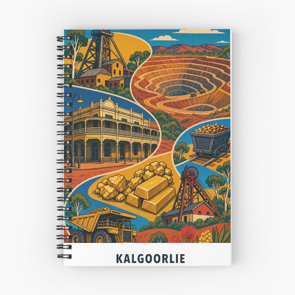 Item preview, Kalgoorlie Super Pit Hannan Street Gold and Headframes designed and sold by Print My Town.