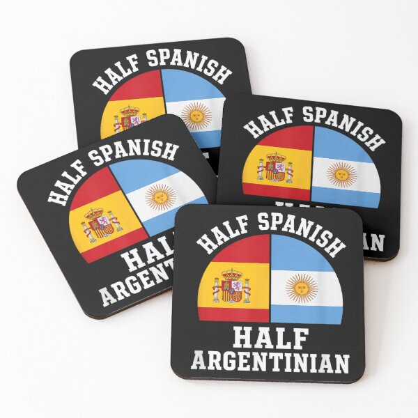 Item preview, Half Spanish Half Argentinian Heritage Pride National Flag Gift designed and sold by EricCotanori.