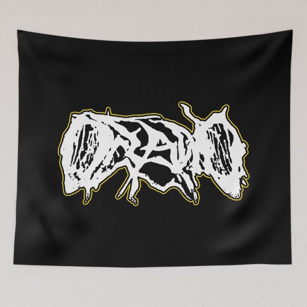 Item preview, White Silhouette Typography With Yellow Stroke designed and sold by billiasbros.