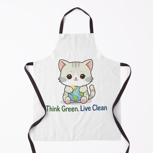 Item preview, Earth Hugger Cat | Cute Chibi Kitten Holding Planet | Kawaii Eco Art designed and sold by MurkCraft.
