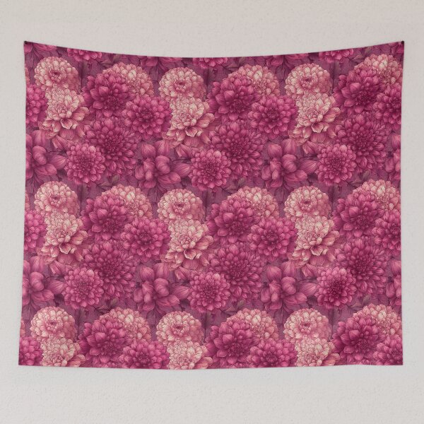 Item preview, Trendy Dahlias Texture  - Retro Flower Floral  - Valentine Gifts For Boyfriend designed and sold by RoyalStarsPatts.