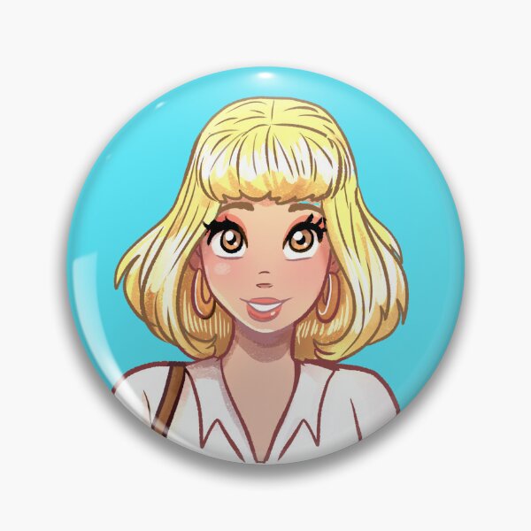 Item preview, Team Lou Blonde Girl in Retro Red and White Outfit designed and sold by TeamLouOfficial.