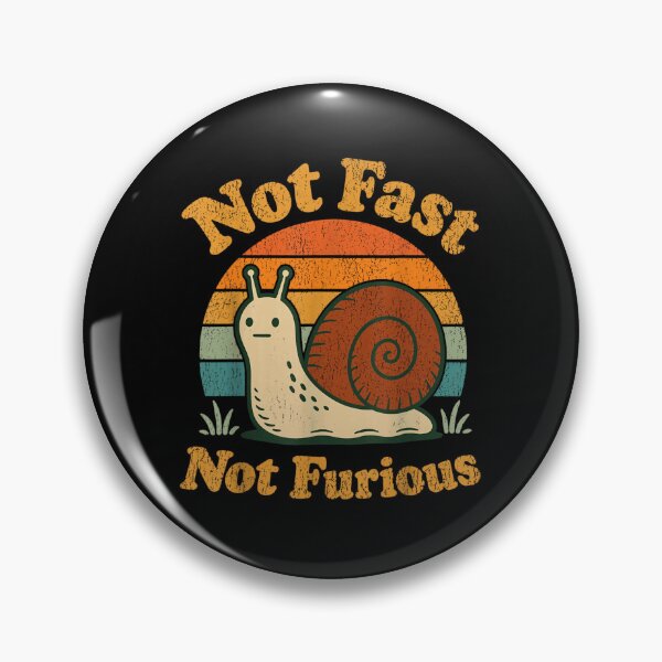 Item preview, Not Fast Not Furious Funny Snail Vintage Sunset Humor designed and sold by EricCotanori.