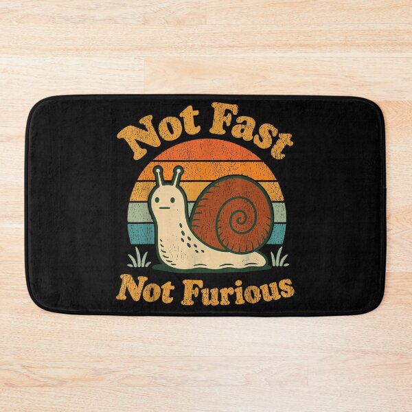 Item preview, Not Fast Not Furious Funny Snail Vintage Sunset Humor designed and sold by EricCotanori.