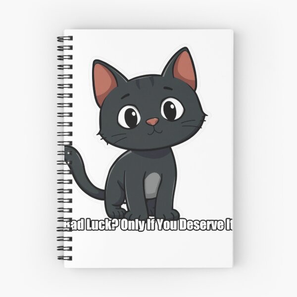 Item preview, Black Cat - Bad Luck Only If You Deserve It - Funny Black Cat Gift designed and sold by pawdrops.