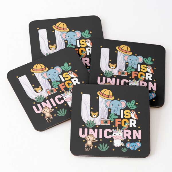 Item preview, U Is For Unicorn Zoo Party Jungle Zoo Birthday designed and sold by ShirTomDesigns.