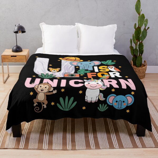 Item preview, U Is For Unicorn Zoo Party Jungle Zoo Birthday designed and sold by ShirTomDesigns.