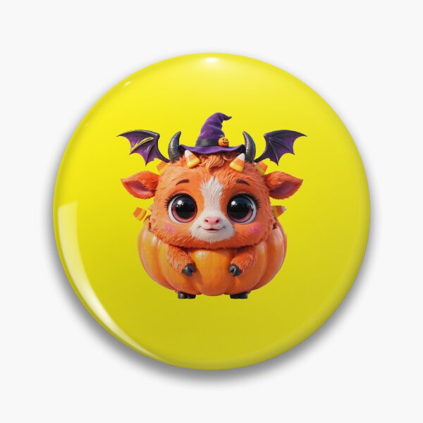 Item preview, Cute Halloween Pumpkin Baby Monster - 3D Kawaii Art designed and sold by Outlet Raloel.