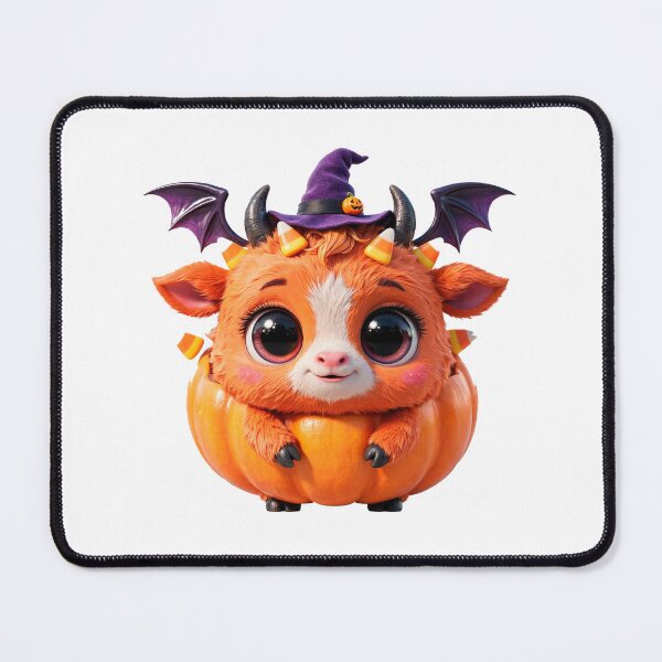 Item preview, Cute Halloween Pumpkin Baby Monster - 3D Kawaii Art designed and sold by Outlet Raloel.