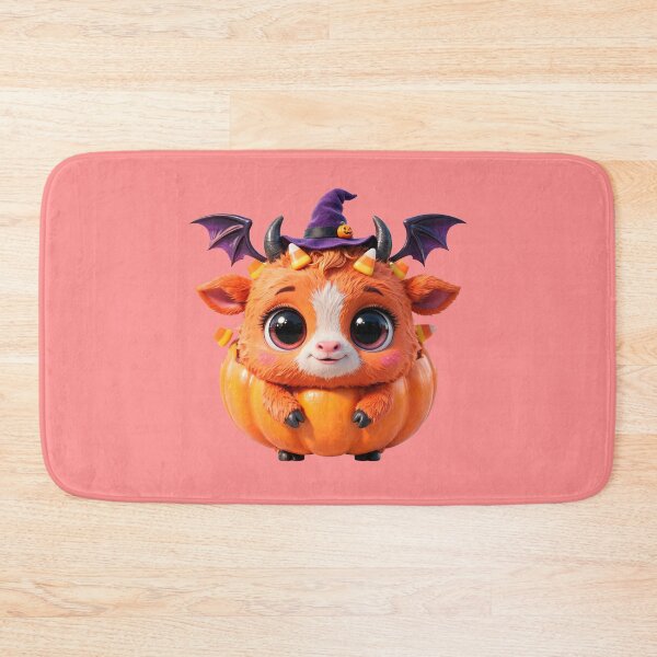 Item preview, Cute Halloween Pumpkin Baby Monster - 3D Kawaii Art designed and sold by Raloel Art.