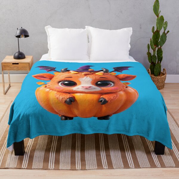Item preview, Cute Halloween Pumpkin Baby Monster - 3D Kawaii Art designed and sold by Outlet Raloel.