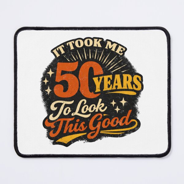 Item preview, It Took Me 50 Years to Look This Good | Funny 50th Birthday Typography T-Shirt designed and sold by rushaib.