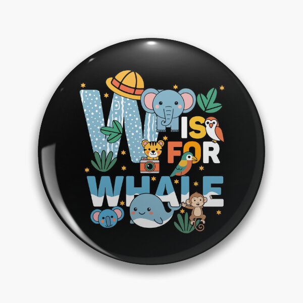 Item preview, W Is For Whale Zoo Party Jungle Zoo Birthday designed and sold by ShirTomDesigns.