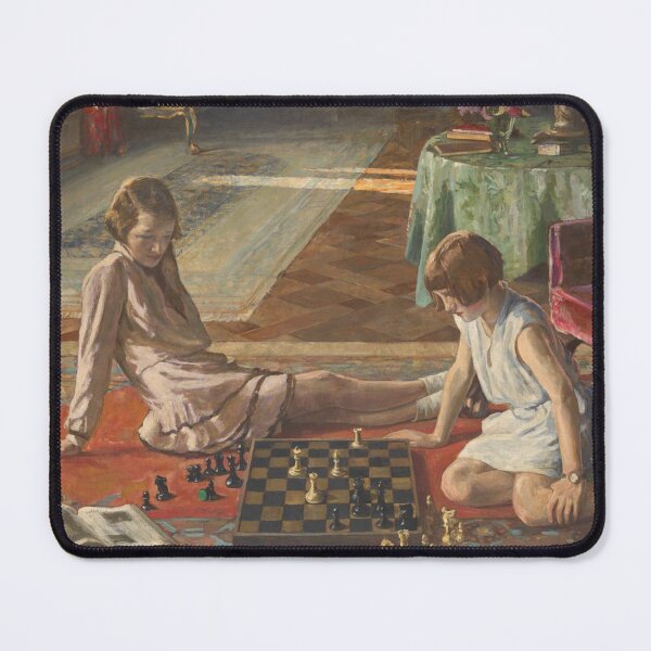 Item preview, The Chess Players by Sir John Lavery - Chess Game Impressionist Painting Vintage Art Collectors designed and sold by RickE.