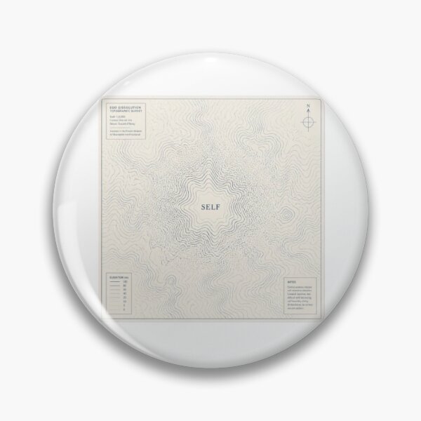 Item preview, Ego Dissolution Topographic Map Art designed and sold by ByKayaPrints.