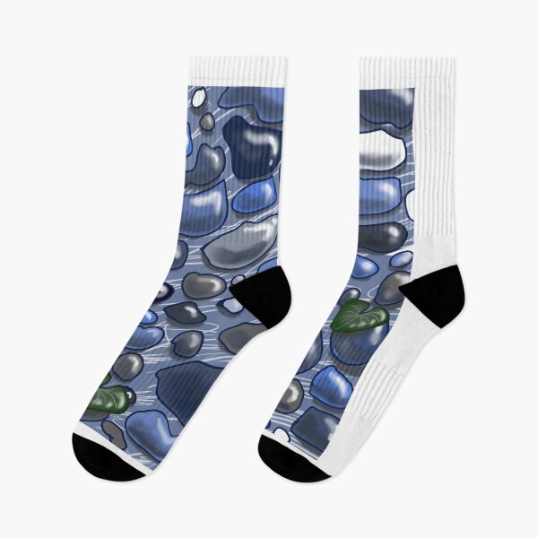 Item preview, Abstract Blue River Pebbles Seamless Pattern designed and sold by Cloud-Siren.