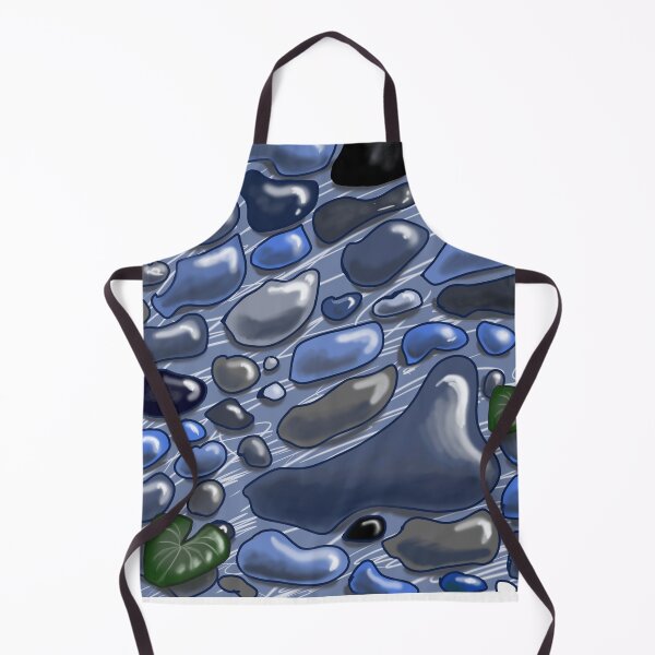 Item preview, Abstract Blue River Pebbles Seamless Pattern designed and sold by Cloud-Siren.