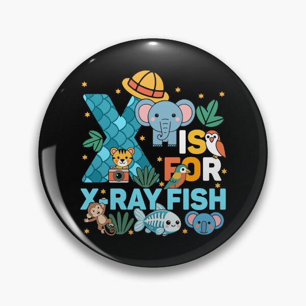 Item preview, X Is For X-Ray Fish Zoo Party Jungle Zoo Birthday designed and sold by ShirTomDesigns.