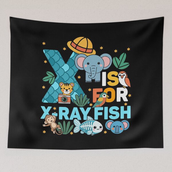 Item preview, X Is For X-Ray Fish Zoo Party Jungle Zoo Birthday designed and sold by ShirTomDesigns.