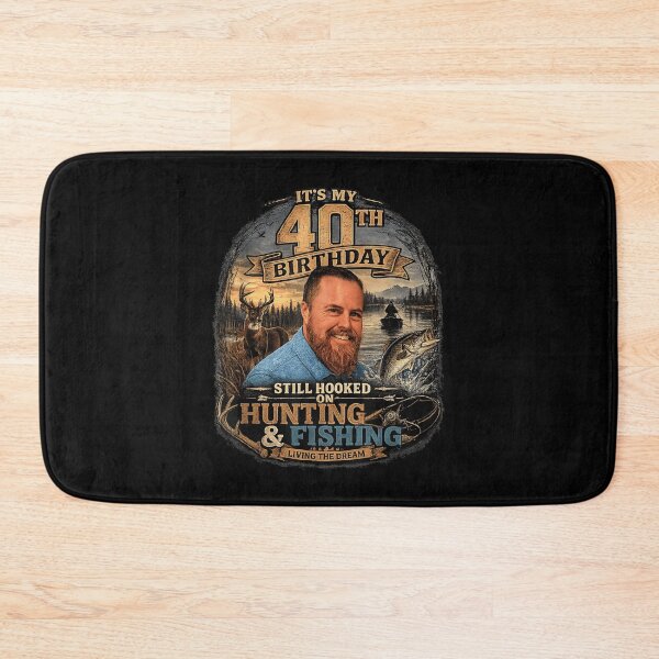 Item preview, My 40th Birthday Still Hooked on Hunting and Fishing Adventure designed and sold by ObukiLantara.