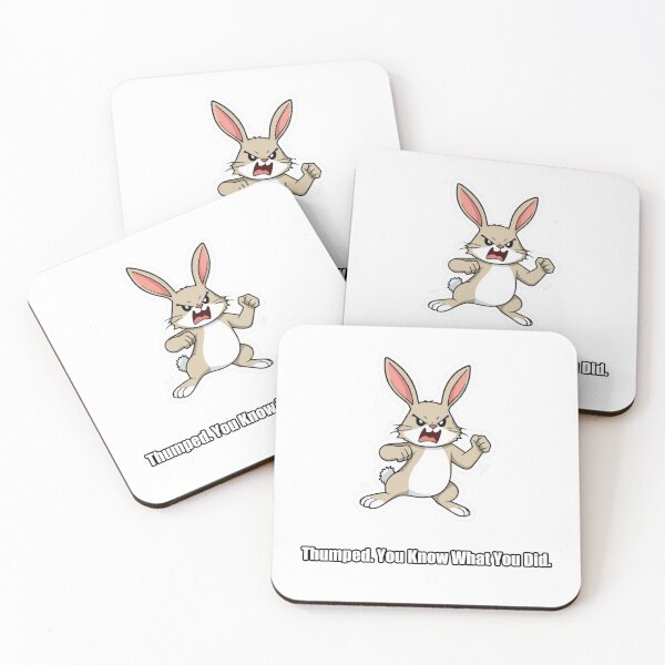 Item preview, Rabbit - Thumped You Know What You Did - Funny Rabbit Gift designed and sold by pawdrops.
