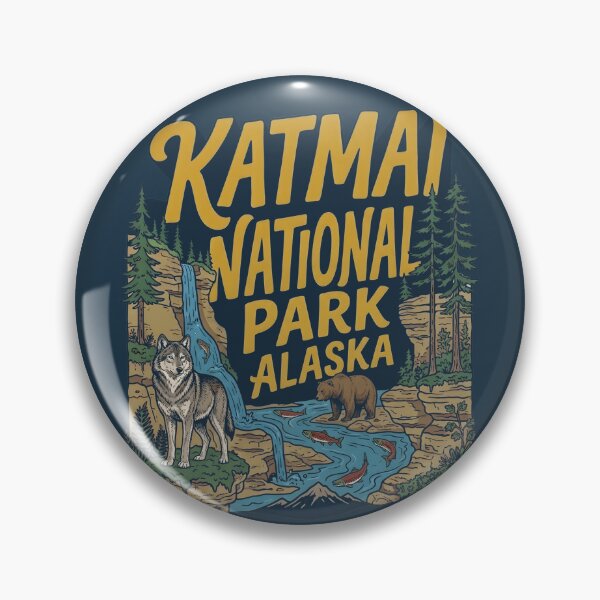 Item preview, Katmai National Park Cute Alaska Landscape designed and sold by HowToCanadian.