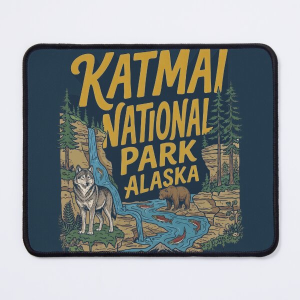 Item preview, Katmai National Park Cute Alaska Landscape designed and sold by HowToCanadian.