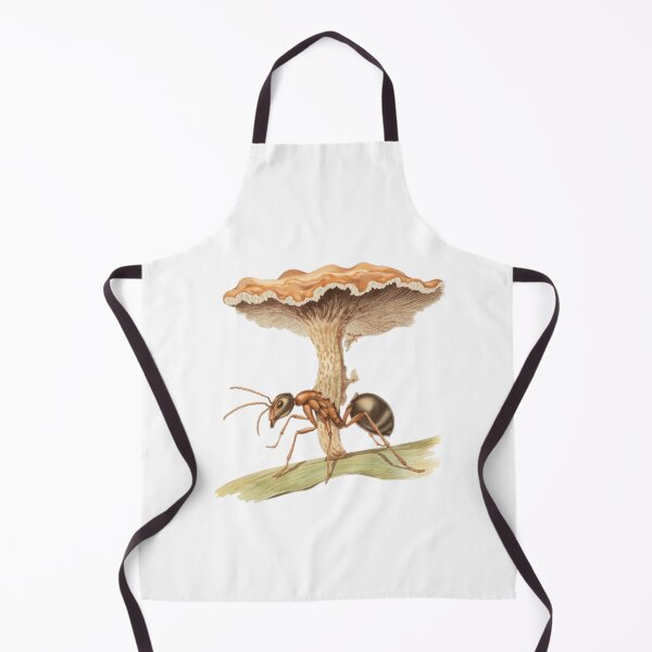 Item preview, Vintage Botanical Ant Carrying Mushroom Illustration designed and sold by ByKayaPrints.