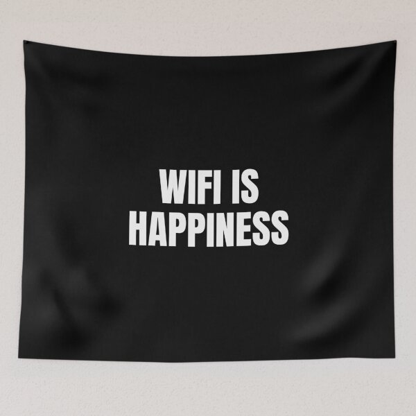 Item preview, Wifi is Happiness (White) designed and sold by ShipCrewNation.