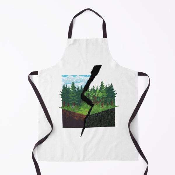 Item preview, Glitch Pixel Art Forest Simulation Error designed and sold by ByKayaPrints.