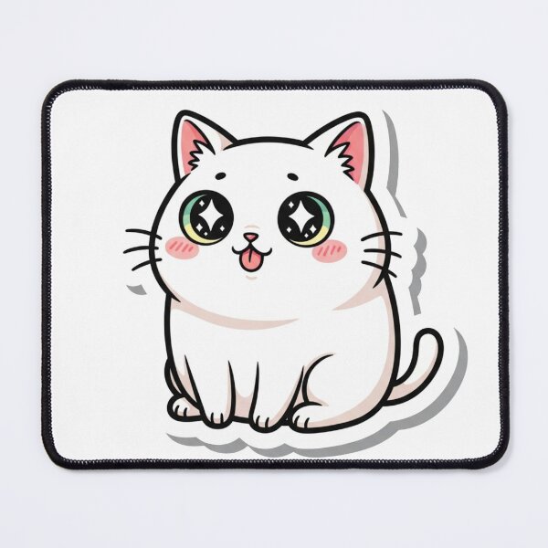 Item preview, Kawaii Derpy Cat Meme Cute Sticker Aesthetic designed and sold by Bangcen.