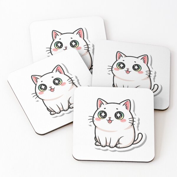 Item preview, Kawaii Derpy Cat Meme Cute Sticker Aesthetic designed and sold by Bangcen.