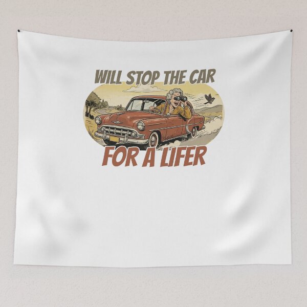 Item preview, Will Stop The Car For A Lifer - Funny Birdwatching Grandma Retro Gift designed and sold by Neurospicy Trolls.