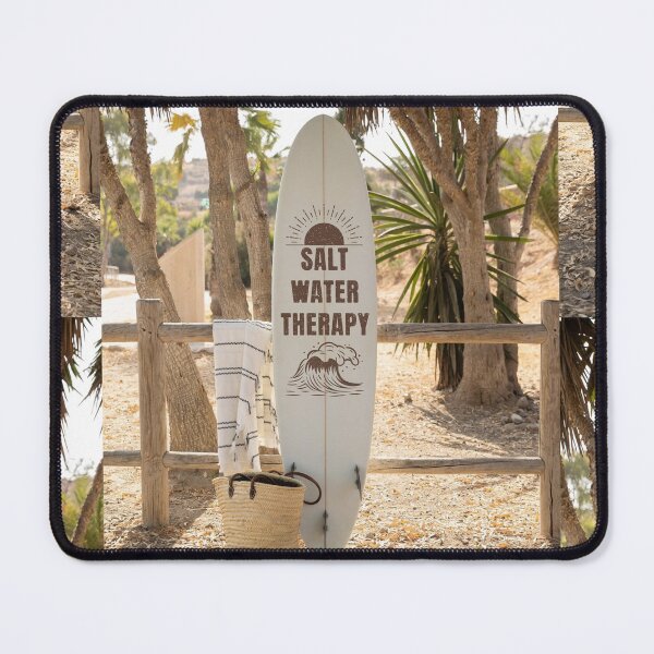 Item preview, Salt Water Therapy Surfboard Beach Aesthetic | Coastal Summer Wall Art designed and sold by NicolasMar.