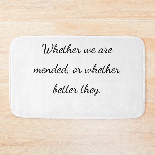 Item preview, “Whether we are mended, or whether better they,” - handwriting black designed and sold by ariksworld.
