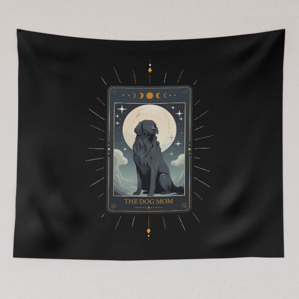 Item preview, Funny Flat Coated Retriever Tarot Card Dog Mothers Day Mom designed and sold by rafaeltto.