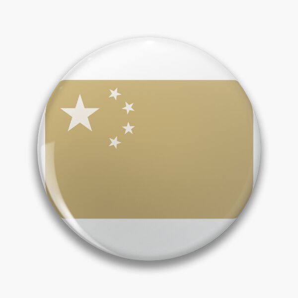 Item preview, Gold Tone China Flag Design designed and sold by T-domain.