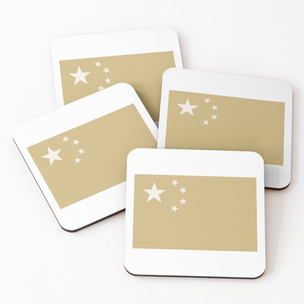 Item preview, Gold Tone China Flag Design designed and sold by T-domain.