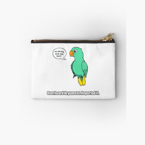 Item preview, Parrot - Overheard Argument Reported It - Funny Parrot Gift designed and sold by pawdrops.