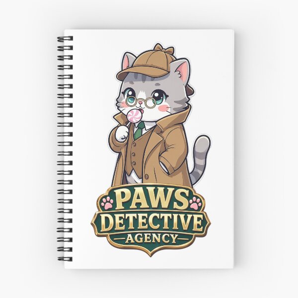 Item preview, Paws Detective Agency – Cute Sherlock Cat Sticker designed and sold by MurkCraft.
