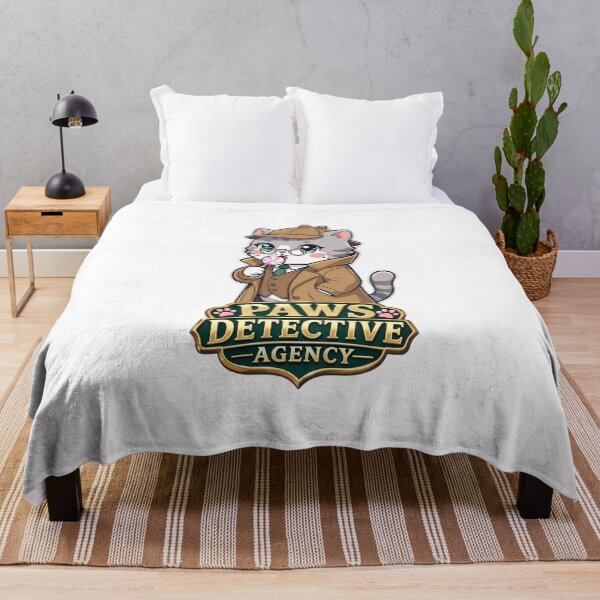 Item preview, Paws Detective Agency – Cute Sherlock Cat Sticker designed and sold by MurkCraft.