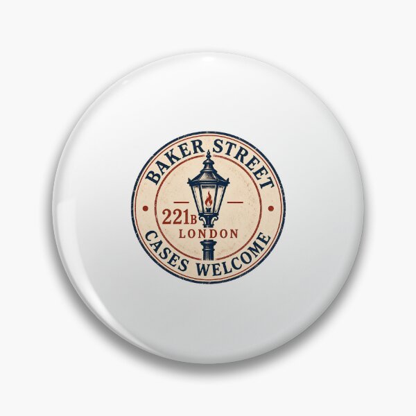 Item preview, 221B Baker Street: Cases Welcome Vintage Badge designed and sold by Fenay Designs.