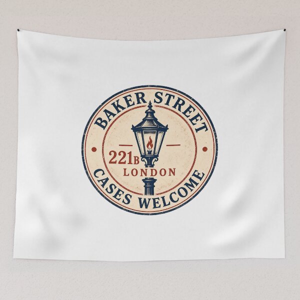 Item preview, 221B Baker Street: Cases Welcome Vintage Badge designed and sold by Fenay Designs.