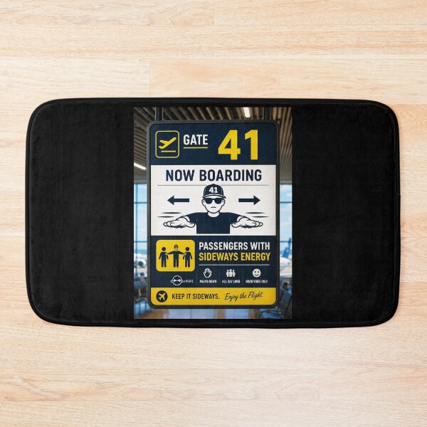 Item preview, 41 (forty-ooooone) SIDEWAYS SOCIETY COLLECTION - AIRPORT Gate 41 Now boarding Passengers with Sideways Energy v1 designed and sold by WheelieGdArt.