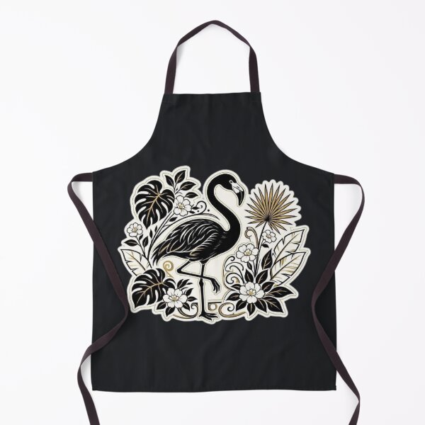 Item preview, Black Flamingo – Gothic Tropical Illustration designed and sold by Roberta Calabrese.