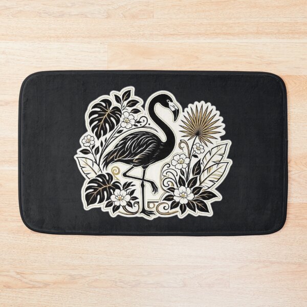 Item preview, Black Flamingo – Gothic Tropical Illustration designed and sold by Roberta Calabrese.