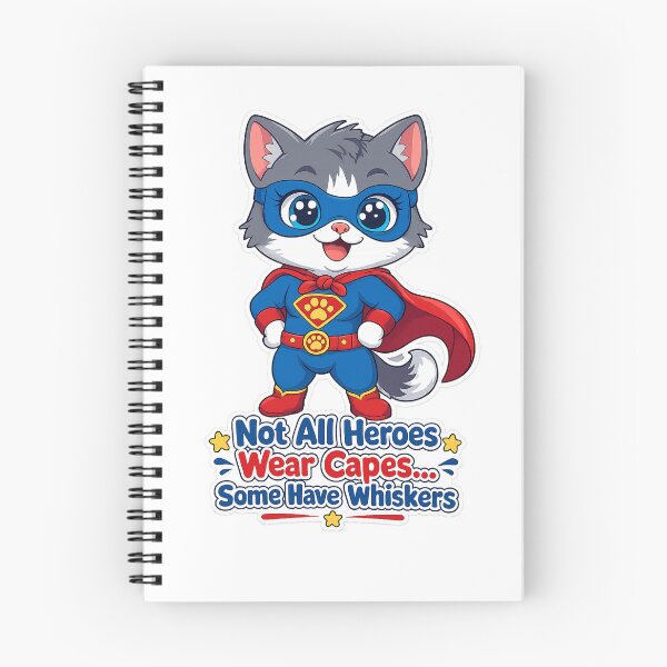 Item preview, Cute Superhero Cat – Not All Heroes Wear Capes Some Have Whiskers | Kawaii Cat Sticker designed and sold by MurkCraft.