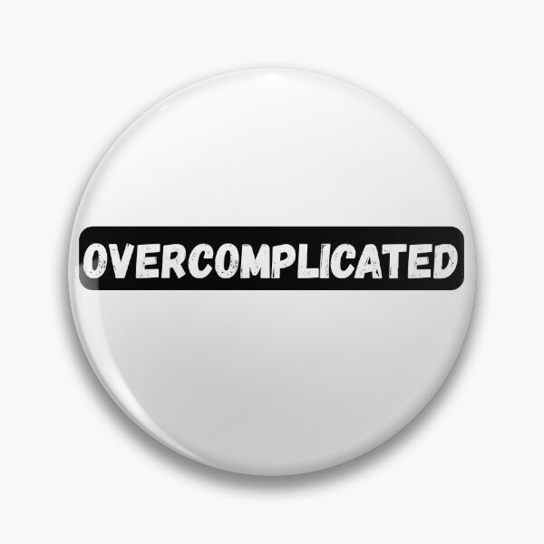 Item preview, Overcomplicated Mind Chaos Typography Design designed and sold by variant designer.